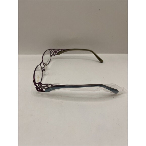 Apple Bottoms Eyeglasses 713 Burgundy Designer Demo Lens Red 53-17-135 - Picture 4 of 8